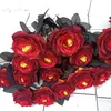 Couronnes De Fleurs Décoratives Simulé Rose Vintage Noir Chevalier Rose Unique Simulation Fleur Cool Beau Garçon Homme Cadeaux Heureux Garçons Fête D'anniversaire Décor HKD230818