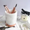 Candele 50 pezzi Vase in marmo in stile Nordico/ Porta della penna del tubo di archiviazione Contenitore bianco/ nero/ grigio con coperchi all'ingrosso