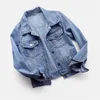 Jackets para mujeres 2023 chaqueta de mezclilla otoño primavera de mezclilla Overbata de abrigo suelto botón de abrigo básico streetwear