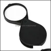 LOUPES MAGNIFIERS PORTABLE MINI MAGNIFIER Bästa marknadsföring för fickförstoring Glas 60mm lins 10x Förstoring Rese Reading Jewel OTB1T