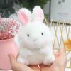 Plush Keychains 13cm Kawaii Hamster Chicken Panda Rabbit Pig Cow Plush Keychain Cute Soft/Cartoon Animal schoolbag Pendant kids girl gifts 230818