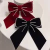 Аксессуары для волос Fashion Big Bow Pearl Kids Hairpin милая красная Barrette Black Clip Женщины девочки BB Hairgrip корейский цветочный 230818