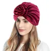 Ethnic Clothing Women Muslim Turban Flowers Hair Bonnet Head Scarf Wrap Cover Witty Hats Bra Hat