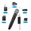 Microfoons Wireless Microfoon Professionele zender en ontvangersysteem Universele handheld microfoon met karaoke Business Meeting Microfoon HKD230818