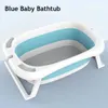 Badkarplatser Fällbara Baby Shower Bathtub Portable Shower Basin Cushion Pad Smart Thermometer Safety Collapsible Pet Bath Tubs R230818