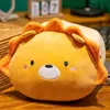 Cuscini di peluche cuscini kawaii 28 cm cartone animato leone aragosta di granchio panda whale whale whale whale hand cuscine