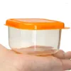 Bouteilles de rangement 8 morceaux de mini-boîte en plastique réutilisable Snack Continier Fruit de noix avec des accessoires de cuisine de couvercle