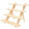 Neuheit Gegenstände 1 Ladder Display Regal Holzschmuck aus Display Ständer abnehmbarer Schmuckhalter 4-layer 3-Layer mit Regal Ohrring Display Rack 230817