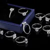 925 anelli di diamanti in argento sterling moissanite Diamond gioiello cornica cornica donne anelli campione anelli di coinvolgimento prezzo