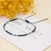 Strand go2boho Bracelet perlé noir minuscule pour les femmes bijoux simples minces en verre mince cordes bracléts réglables