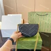 Luxe dames schoudertas Kwaliteit Echt lederen v-stitch draadpatroon zadelvorm ontwerper messenger tassen vrouwen koppeling kleine portemonnee met doos