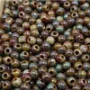 Storage Bags 50 PCS 6mm 8mm 10mm Round Ceramic Beads DIY Hole Handmade Loose Bead For Jewelry Making