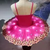 Stage Wear Professional Ballerina Led Ballet Tutu For Child Children Kids Girls Adults Pancake Dance Costumes Dress