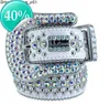 1Bb 2022 Belt Designer Simon Cinturones para Hombres Mujeres Shiny diamond belt white cintura uomo boosluxurygoods 0000l