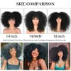 Syntetiska peruker Kort hår afro kinky lockiga peruker med lugg för svarta kvinnor syntetiska ombre glueless cosplay naturlig brun svartrosa annivia hkd230818