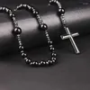 Pendant Necklaces Catholic Necklace For Cross Rosary Prayer Religious Bead 40GB