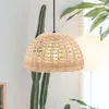 Pendant Lamps Ceiling Fan Lamp Cover Rattan Shade Tearoom Hanging Light Covers Decorative Lampshade