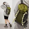 Backpack Korea Fashion Camping Bamping Baging Baging Patchwork Contrast Kolor sznurka Y2K Travel Mochila