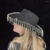 ベレー帽Bling Cowboy Hat Disco Bandanaセットスパークリングラインストーンウエスタンウェアハートサングラスバンダナ女性のためのバンダナ