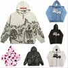 y2k Designer Herren Hoodies Sweatshirts Männer Hoodies Star Print Reißverschluss Langschläre Kapuze -Sweatshirts Gothic Grunge Jackets Mantel Harajuku Streetwear