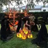 Other Event Party Supplies Light-Up Witches with Stakes Halloween Decorations Outdoor Holding Hands Screaming Witches Sound Activated Sensor Decor 230817