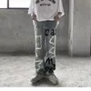 Mens Jeans Cartoon Anime Spray Paint Graffiti Hand Painted Men and Women High Street Oversize Loose Hip Hop Fashion Trousers 230817