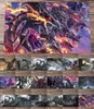 マウスパッド手首Yugioh Playmat Red-Eyes Black Altimate Conductor Tyranno Trading Card Game Mat Anime Mouse Pad 60x35cm R230818