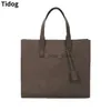 Totes Tidog Korean fashion Joker leather trend slung handbag tote bag HKD230818