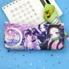 Lápis Bolsas de Anime Demon Slayer Lápis Caixa para crianças Organizador de bolsas de armazenamento de estudantes Bolsa de armazenamento para crianças Supplies de papelaria 230817