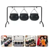 Placas Halloween Bucket Party Small Candy Basket Buckets Handhets Rack Rack Rack Decoração de ferro Armazenamento de ferro