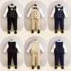 Roupas Conjunto de trajes de colete infantil Conjunto de trajes de 115 anos de idade de meninos 5 peça Juventude Vneck Double Basted Piano Performance 230818