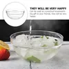 食器セットサラダボウルクッキングキッチンを提供する透明な食堂氷の保存フルーツ家庭用ディップヌードルノベルティ
