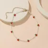 Choker Bohemia Cherry Bead Chain Necklace For Women Cute Fruit Necklaces Fashion Summer Clavicle Jewelry Party Gift 2023