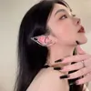 Backs oorbellen Gothic Fairy Ear Clip Earring Women Persoonlijkheid Retro -stijl Non Piercing Studs Punk Metal Butterfly Accessoires