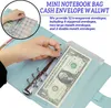 Заявка посадка A6 Binder Budge Blagebook Ontepbook System Pranner Organizer System с переплетением карманов Cash Convelope Кошелек для экономии бюджетирования денег 230817