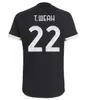 Maglia 23 24 Jerseys de futebol Juve Men Kit Kit Fãs Jogador 2023 2024 POGBA DI MARIA MAGLIE Camisa de futebol Maillot Vlahovic Milik Chiesa Danilo Locatelli Cuadrado Zebra