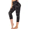 Leggings pour femmes Toivotuksia Arrivée Fashion Soft Tribal Aztec Succulent Flowers Digital imprimé Capri pour femmes