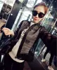 Vente en gros de vestes pour femmes - Nouveau 2016 Summer Slim Fit Hole Mesh Net Jacket Femmes Coréen Casual Noir Et Blanc Évider Manteaux Manteau Z230818