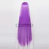 Syntetiska peruker ccutoo 120 cm syntetiskt hår öde Stay Night Rider Servant Medusa Cosplay Wigs Long Beauty Tips +Wig Cap HKD230818