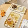Tea Trays Tray PP Plastic Saucer Bloempot Cup Pad Bord Keuken Home Decoratie Creatieve koffiemat