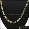 Kettingen 14K Geel reëel vast goud 8 mm Italiaanse linkketting ketting 24 inch drop levering 2022 sieraden kettingen hangers dhh14 dhvma