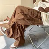 Spodnie damskie Corduroy Oważni patelnie Mężczyźni i kobiety swobodny japoński harajuku stały kolor ładunek szerokie spodnie nogi proste luźne