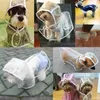 Dog Apparel 1Pcs Small Raincoats EVA Pure Color Transparency Simplicity Waterproof Hooded Clothes Pet Products Home & Garden CW