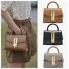 Briefcases Evening Bags Demellier Womens Bag 2023 New Small Pack Nano Montreal Cowhide Handheld One Shoulder Crossbody Bag