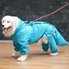 Vestido de cachorro grande captura de chuva macacão de macacão de roupa à prova d'água de roupas de chuva husky labrador Golden retriever border collie roupas grandes roupas