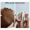 Totes äkta läder handgjorda kvinnors tygväska ren handväskor för kvinnor kvinnlig kvinnlig stor kapacitet handstickande axelväskor HKD230818