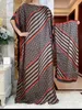 Etnisk klädstil Fashion Oversize African Women Dubai Dashiki Abaya Free Size Print Design With Scarf Loose Long Dress 230818