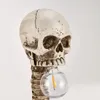 Outra festa de eventos suprimentos de halloween skull esqueleto lâmpada decoração decoração de estátua de terror tabela luz ornamento assombrado casa festa assustadora adereços decoração 230817