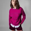 Zadig Voltaire Designer Hoodie ZV Pullover Pullover Classico ricamo rotondo di cotone rotondo Cotone Light Purple Women's Sweater