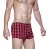 Unterhose hochwertige sexy Männerunterwäsche Aro Pyjama Hosen Home Gitter atmungsaktiv und komfortabel